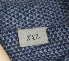 Canali Men's Blue Cotton Button-Up Shirt - 2XL