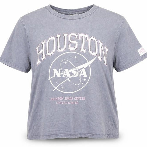 H&M Women's Grey NASA Graphic T-Shirt, Size S