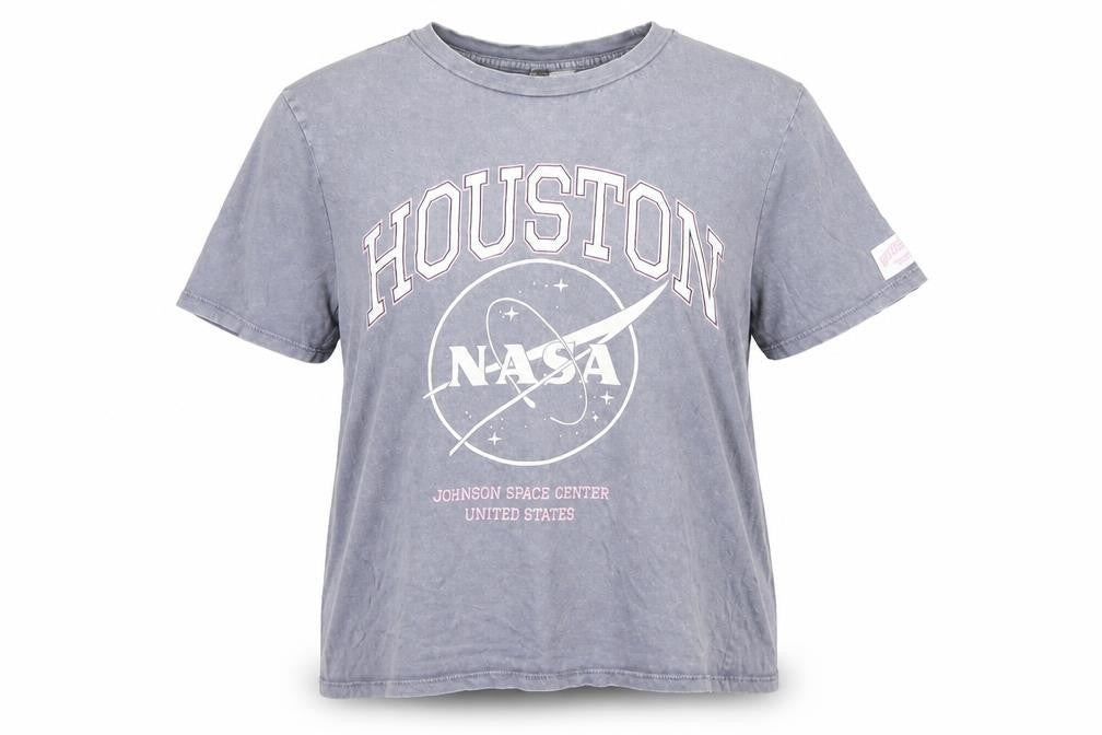 H&M Women's Grey NASA Graphic T-Shirt, Size S