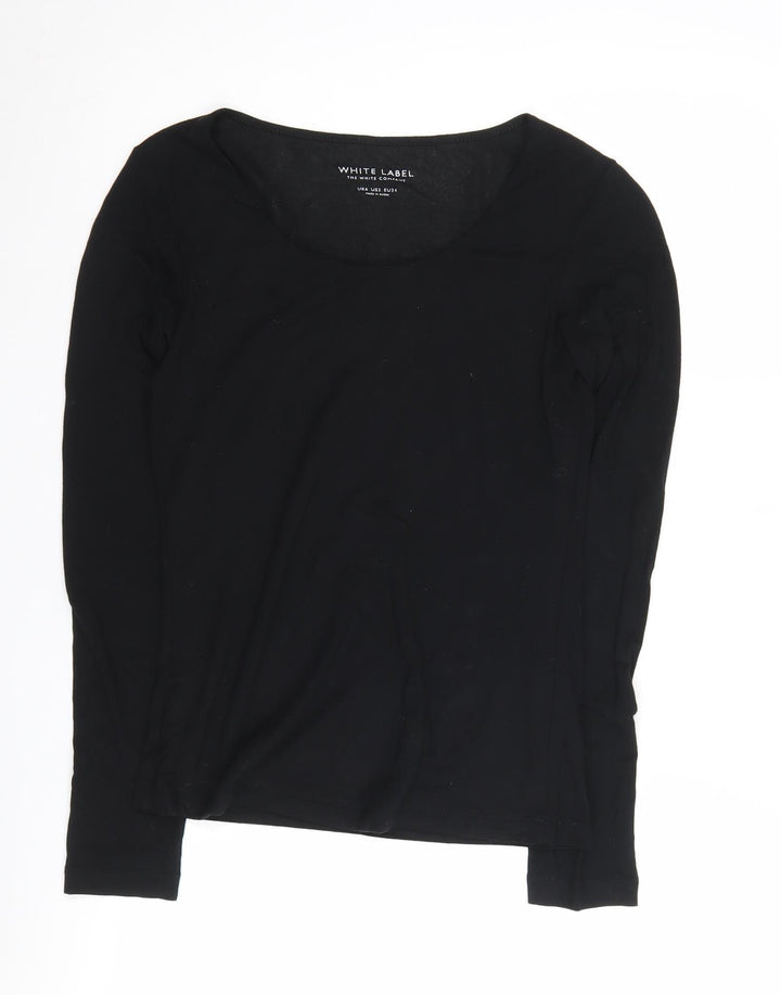 White Label Women's Black Size 6 Long Sleeve T-Shirt