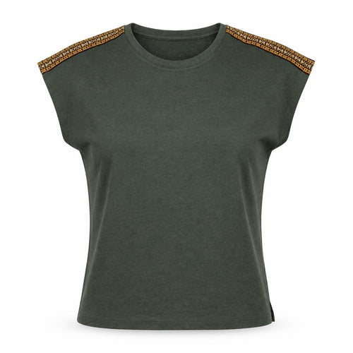 Principles Women's Green T-Shirt Size 10 Sleeveless Casual