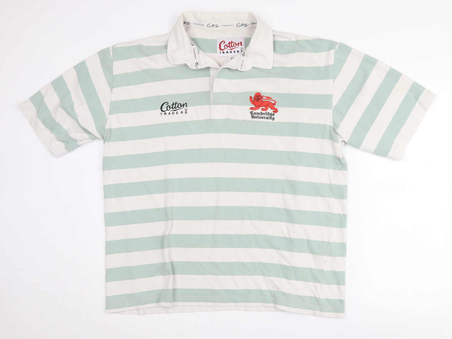 Cotton Traders Men’s XL Striped Polo Shirt