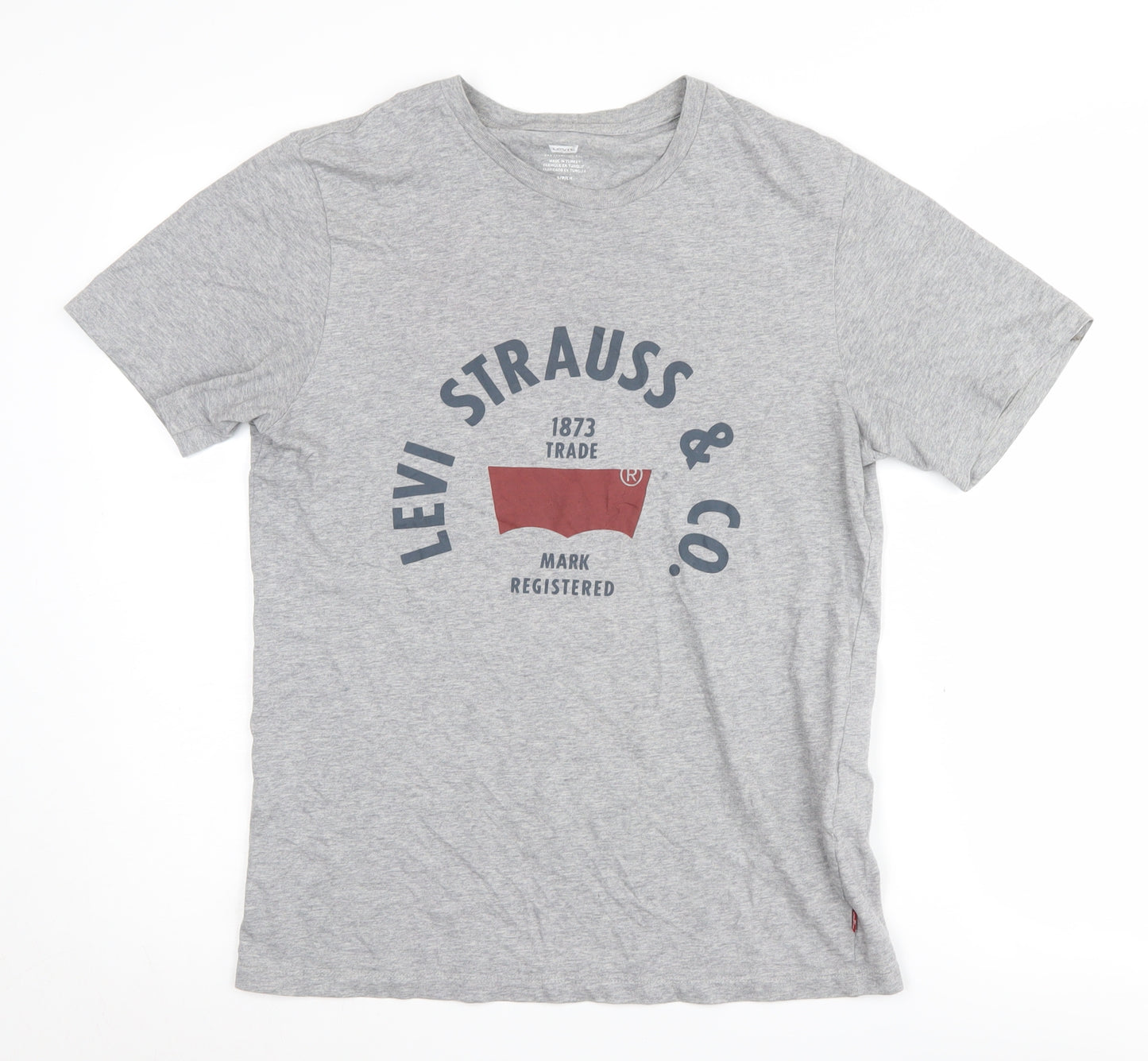 Levi's Men's Grey Graphic Print T-Shirt, Size S