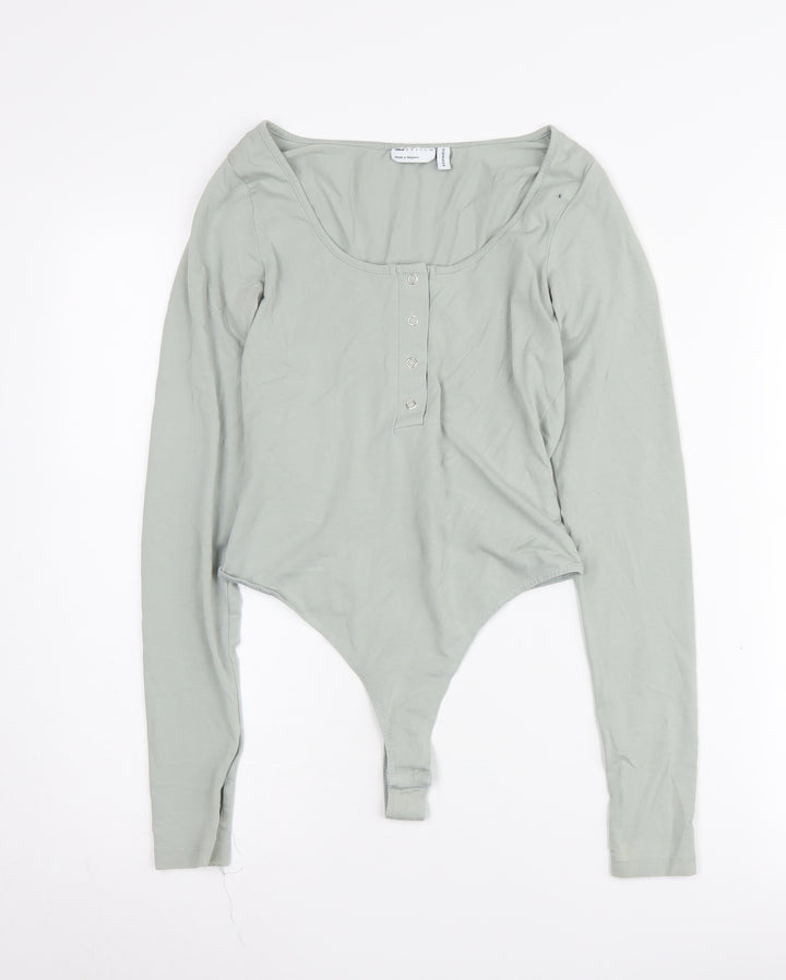 ASOS DESIGN Green Bodysuit, Women's Size 6, Slim Fit