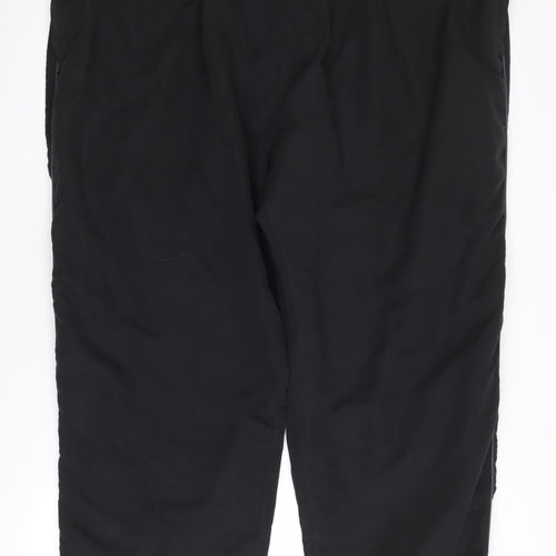 Capsule Men's Black Jogger Trousers - Elastic Waist, Size 50-52