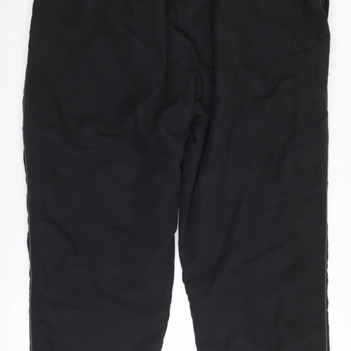 Capsule Men's Black Jogger Trousers - Elastic Waist, Size 50-52