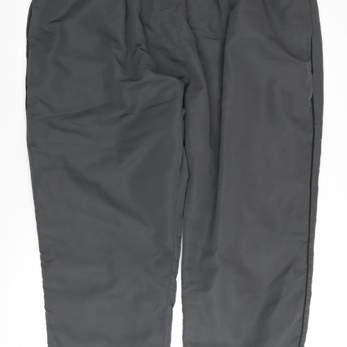 Capsule Men Grey Track Pants Size L Elastic Waist