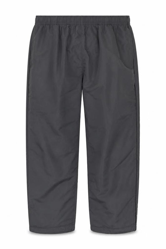 Front view of Capsule Men Grey Track Pants, size L, Elastic Waist