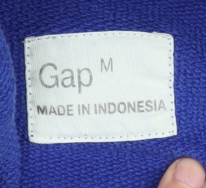 Gap Men's Blue Pullover Hoodie, Medium, Cotton