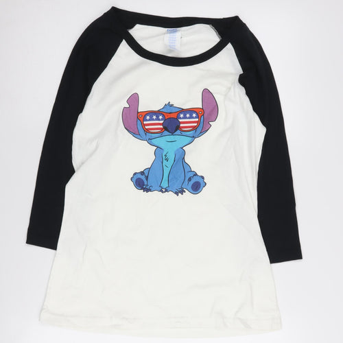 Port & Company Unisex Stitch T-Shirt, S, Black/White