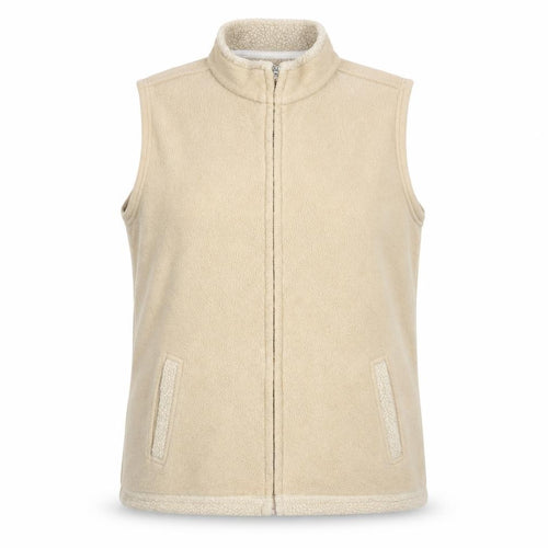 EWM Women's Beige Fleece Waistcoat Size 18 Casual