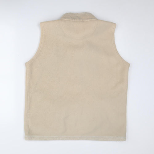 EWM Women's Beige Fleece Waistcoat Size 18 Casual