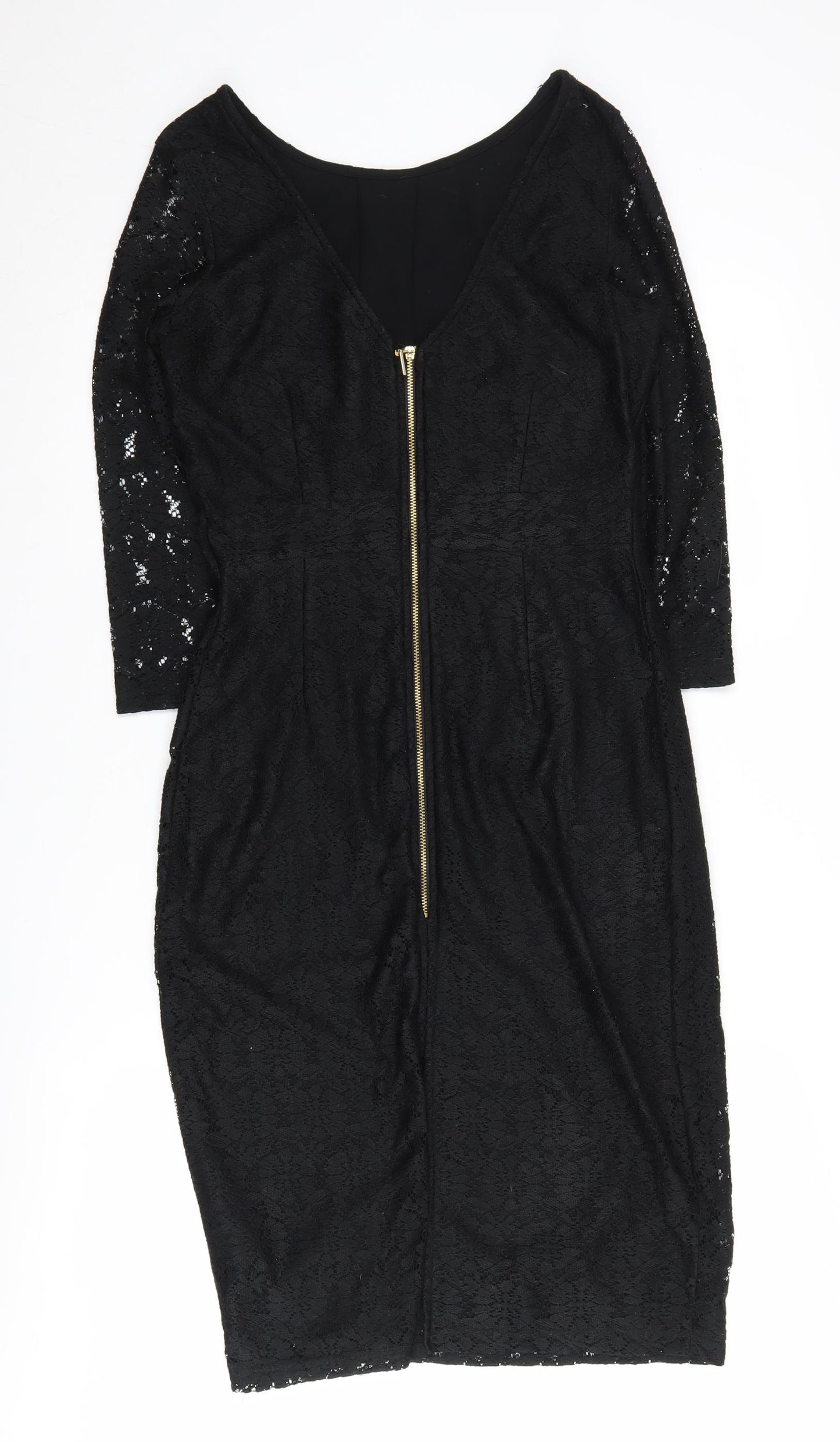 Dorothy Perkins Women's Black Sheath Dress Size 12