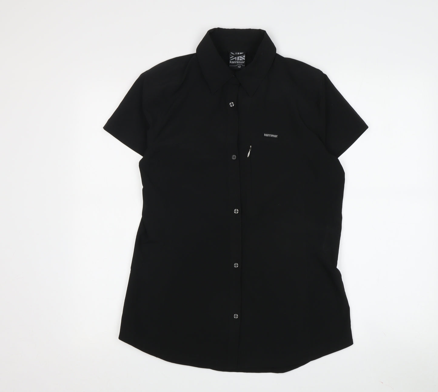 Karrimor Women's Black Button-Up Short Sleeve Shirt