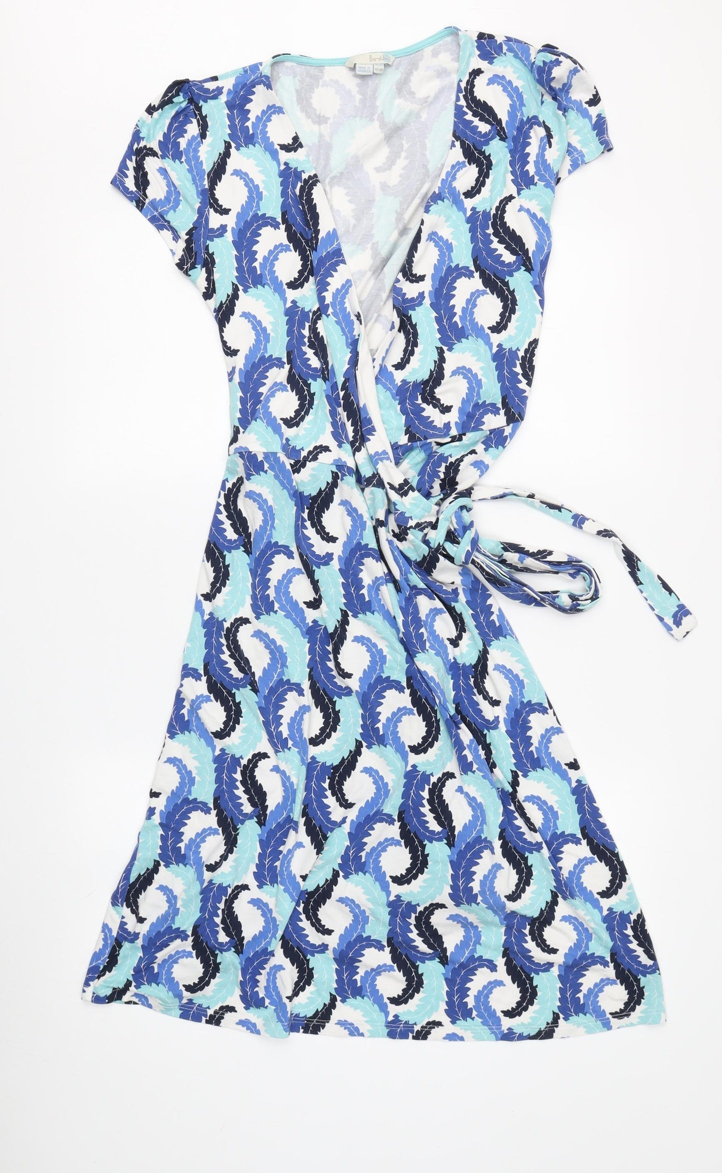 Boden Women's Multicoloured Wrap Dress, Size 14