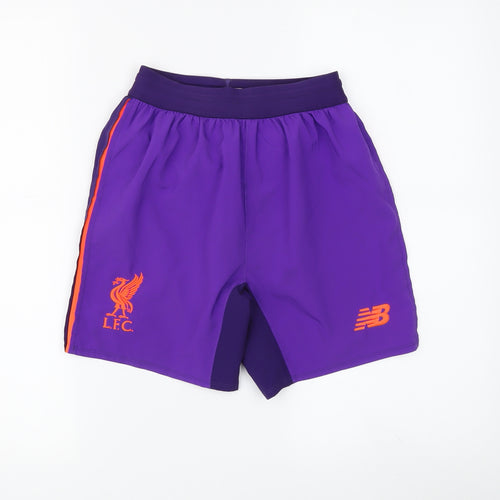 New Balance Boys Purple Athletic Football Shorts 11 Years