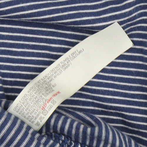 Fatface Women's Blue Striped Long Sleeve T-Shirt Size 12