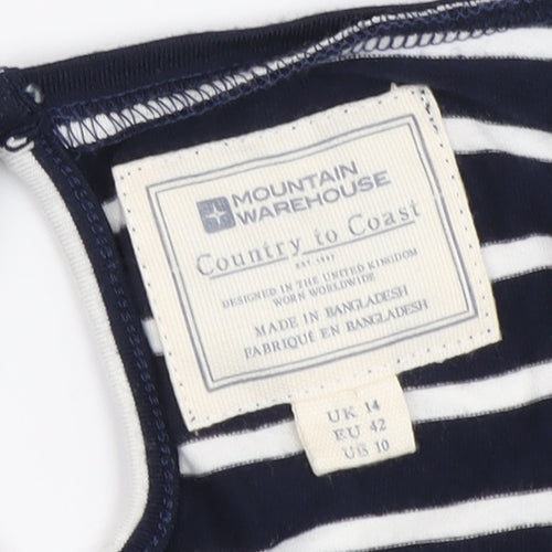 Mountain Warehouse Women's Navy Striped Dress UK 14