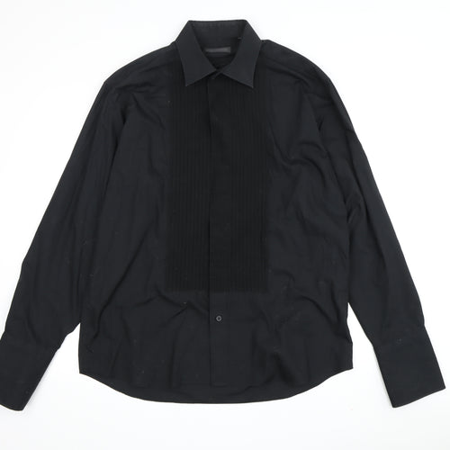 Van Heusen Men's Black Formal Dress Shirt Size 16