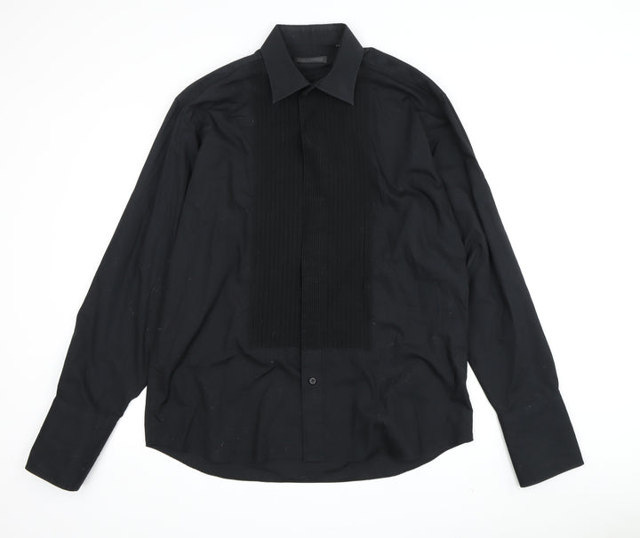 Van Heusen Men's Black Formal Dress Shirt Size 16