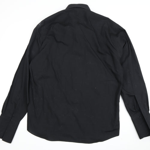 Van Heusen Men's Black Formal Dress Shirt Size 16