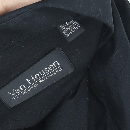 Van Heusen Men's Black Formal Dress Shirt Size 16