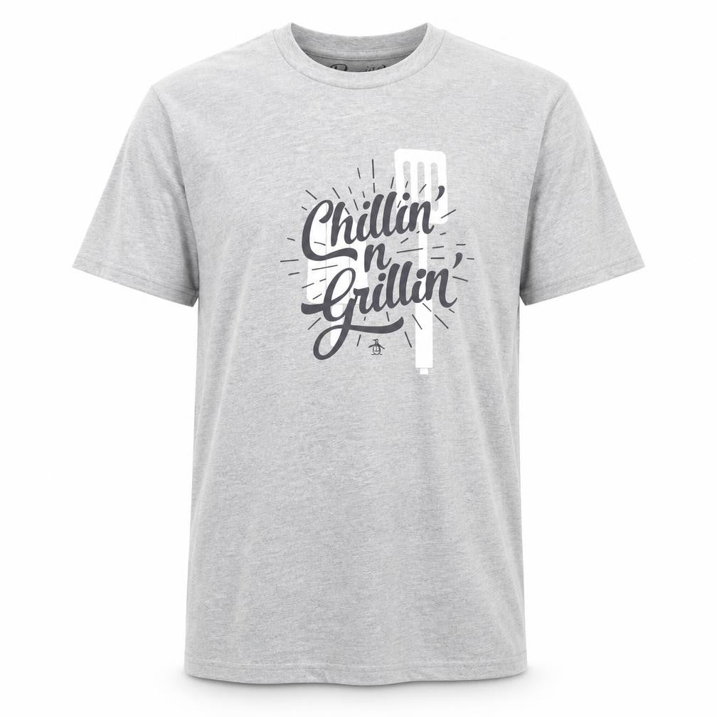Penguin Men's Grey Graphic Print T-Shirt M - New with Tags