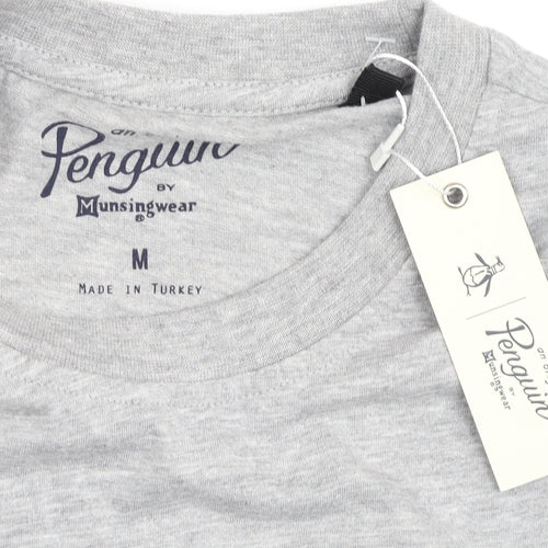 Penguin Men's Grey Graphic Print T-Shirt M - New with Tags