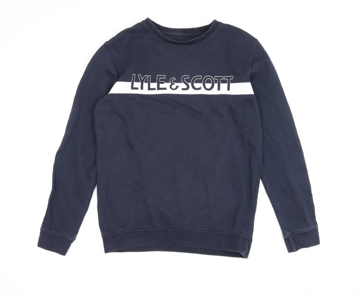 Lyle & Scott Boys Blue Pullover Sweatshirt, Size 12-13