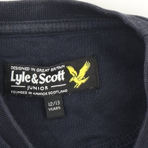Lyle & Scott Boys Blue Pullover Sweatshirt, Size 12-13