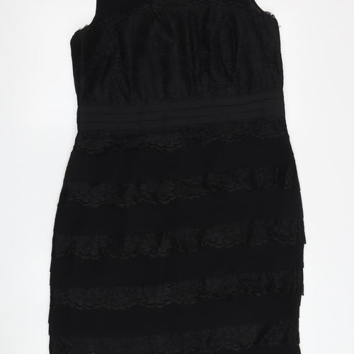 Alexon Women's Black Bodycon Dress, UK 14, Lace, Elegant