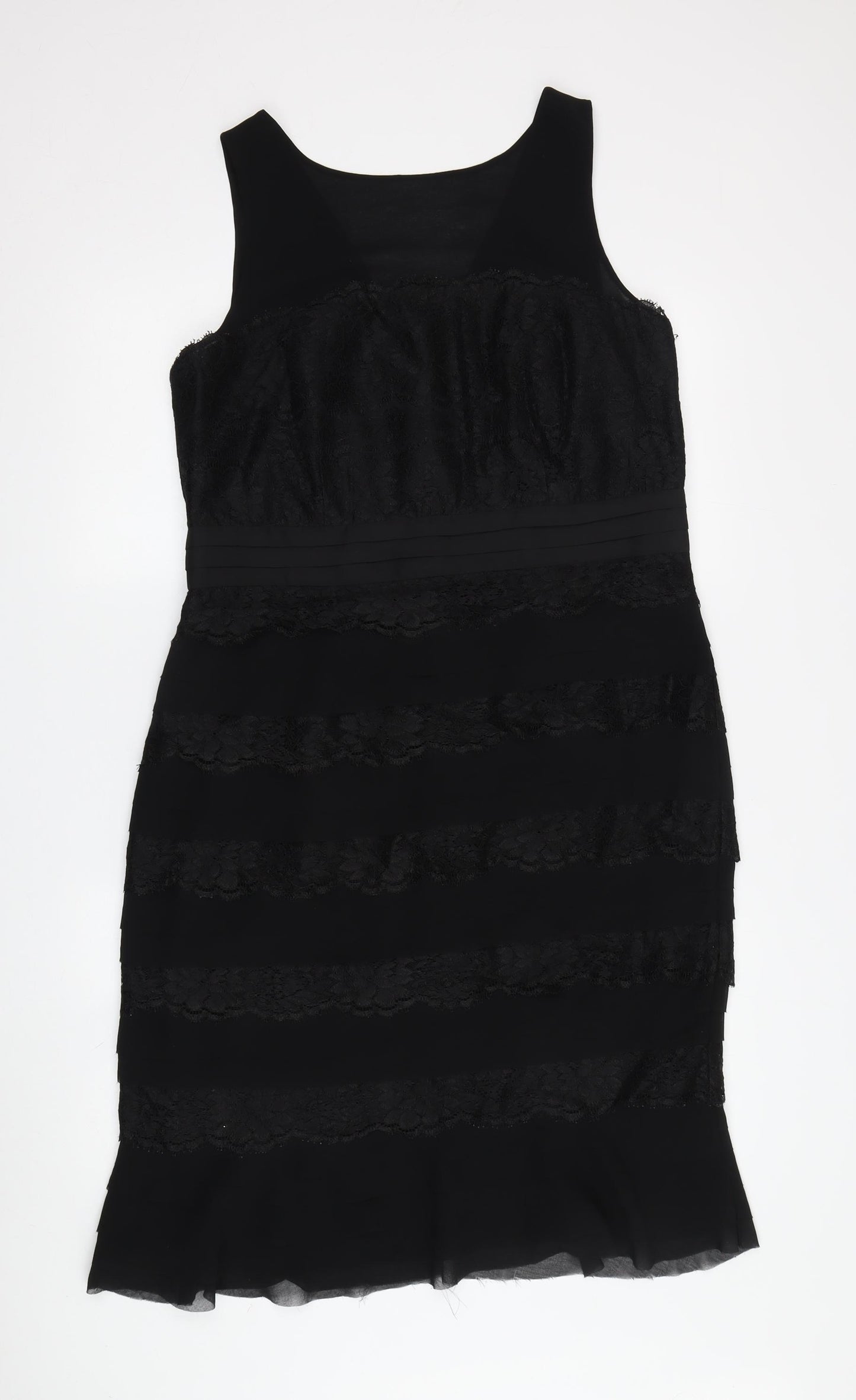 Alexon Women's Black Bodycon Dress, UK 14, Lace, Elegant