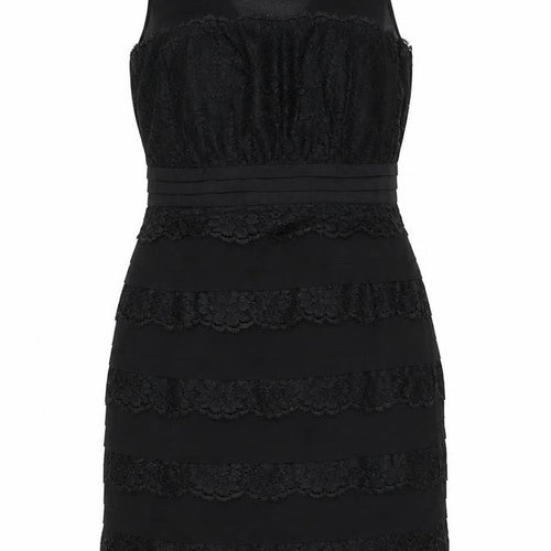 Alexon Women's Black Bodycon Dress, UK 14, Lace, Elegant