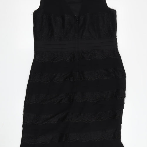 Alexon Women's Black Bodycon Dress, UK 14, Lace, Elegant
