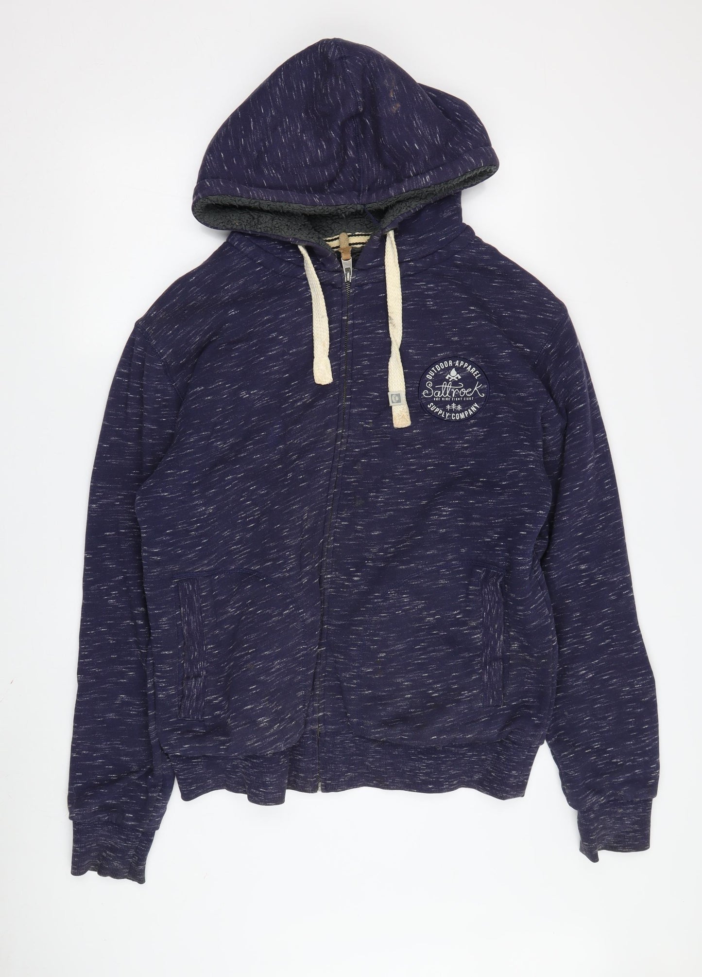 Saltrock Men's Blue Full Zip Hoodie M