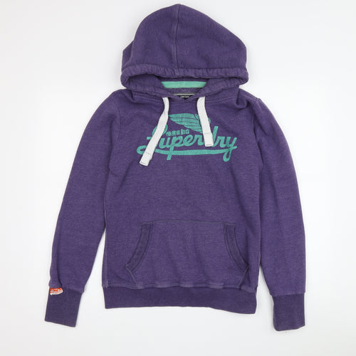 Superdry Women's Purple Pullover Hoodie Size S