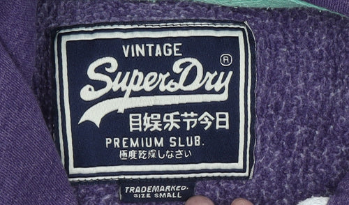 Superdry Women's Purple Pullover Hoodie Size S