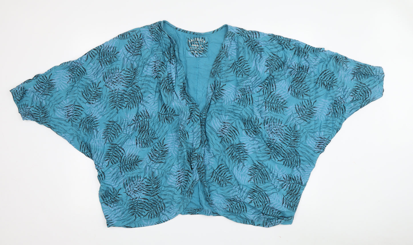 Saltrock Women's Blue Kimono, Size 12, Floral Pattern
