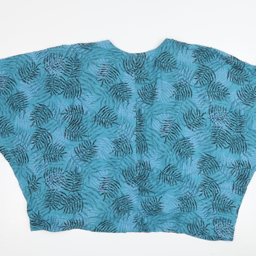 Saltrock Women's Blue Kimono, Size 12, Floral Pattern