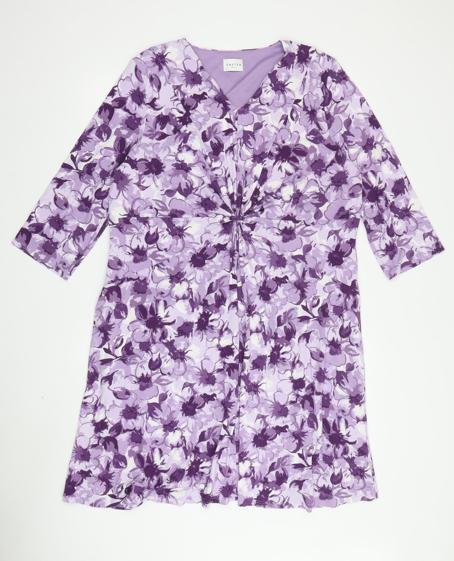 Eastex Women's Purple Floral Fit & Flare Dress Size 20