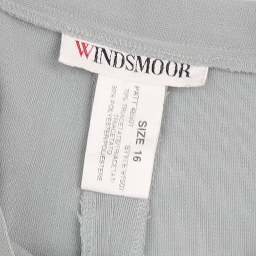 Windsmoor Women's Ivory Trousers Size 16 Pleated