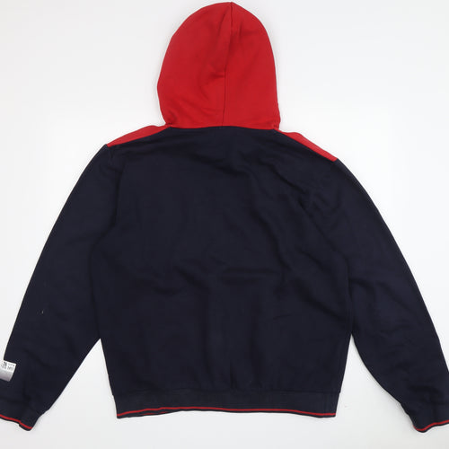 FILA Men's Red Pullover Hoodie - M College Style