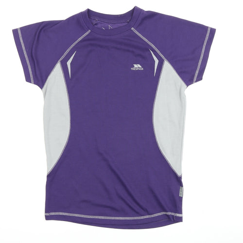 Trespass Women's Purple Athletic T-Shirt, S, Breathable