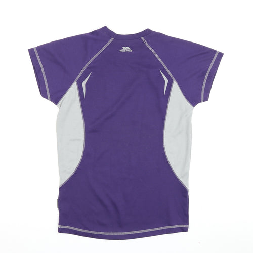 Trespass Women's Purple Athletic T-Shirt, S, Breathable