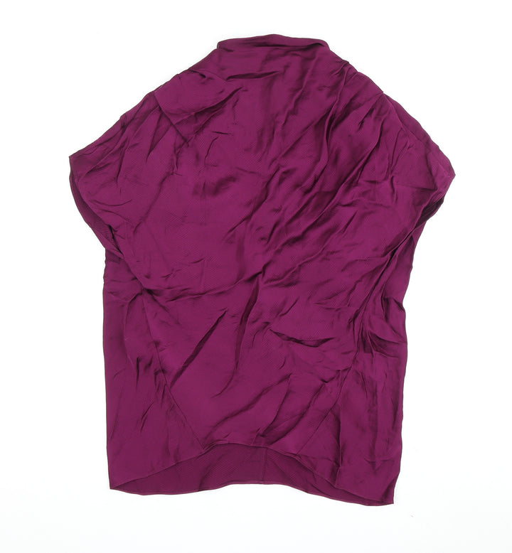 Jigsaw Women's Purple Solid Top UK 6