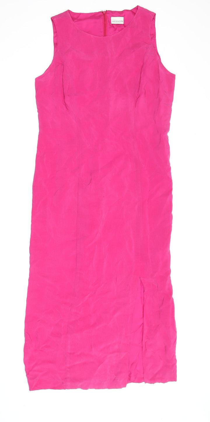Alexon Women's Pink Sheath Midi Dress Size 10