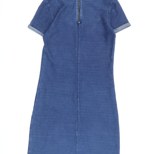 FatFace Women's Blue Knee Length T-Shirt Dress, Size 6