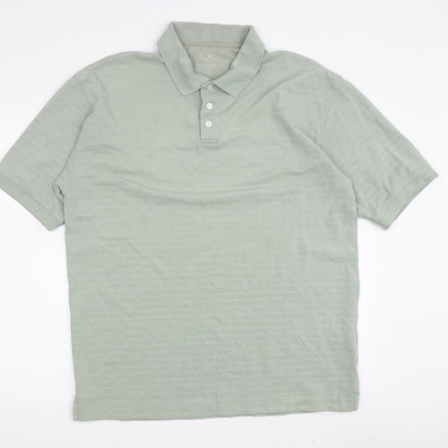 Dockers Men's Green Polo Shirt, Size L, Golf Style