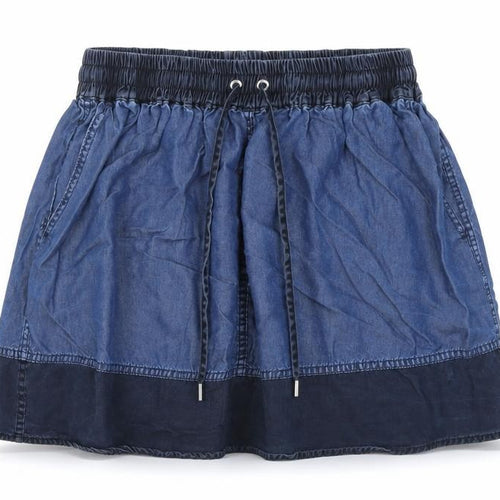 Karen Millen Women's Blue Denim Mini Skirt UK 6