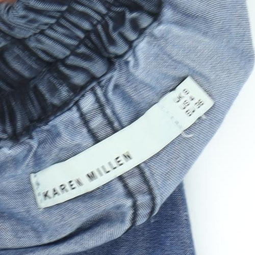 Karen Millen Women's Blue Denim Mini Skirt UK 6